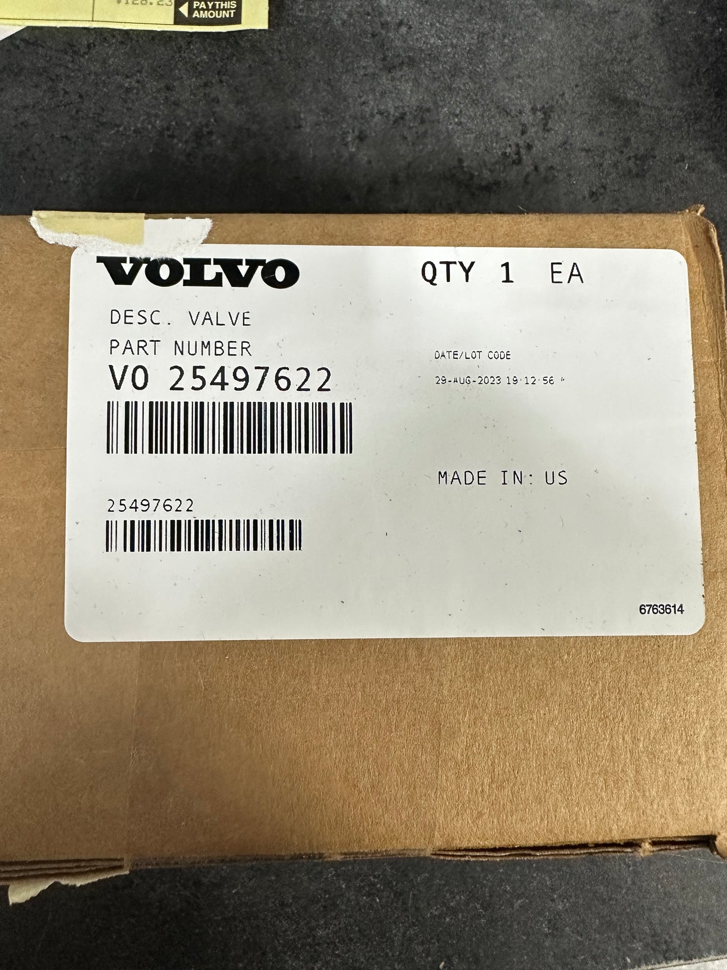 Volvo Valve, Solenoid Part 25497622