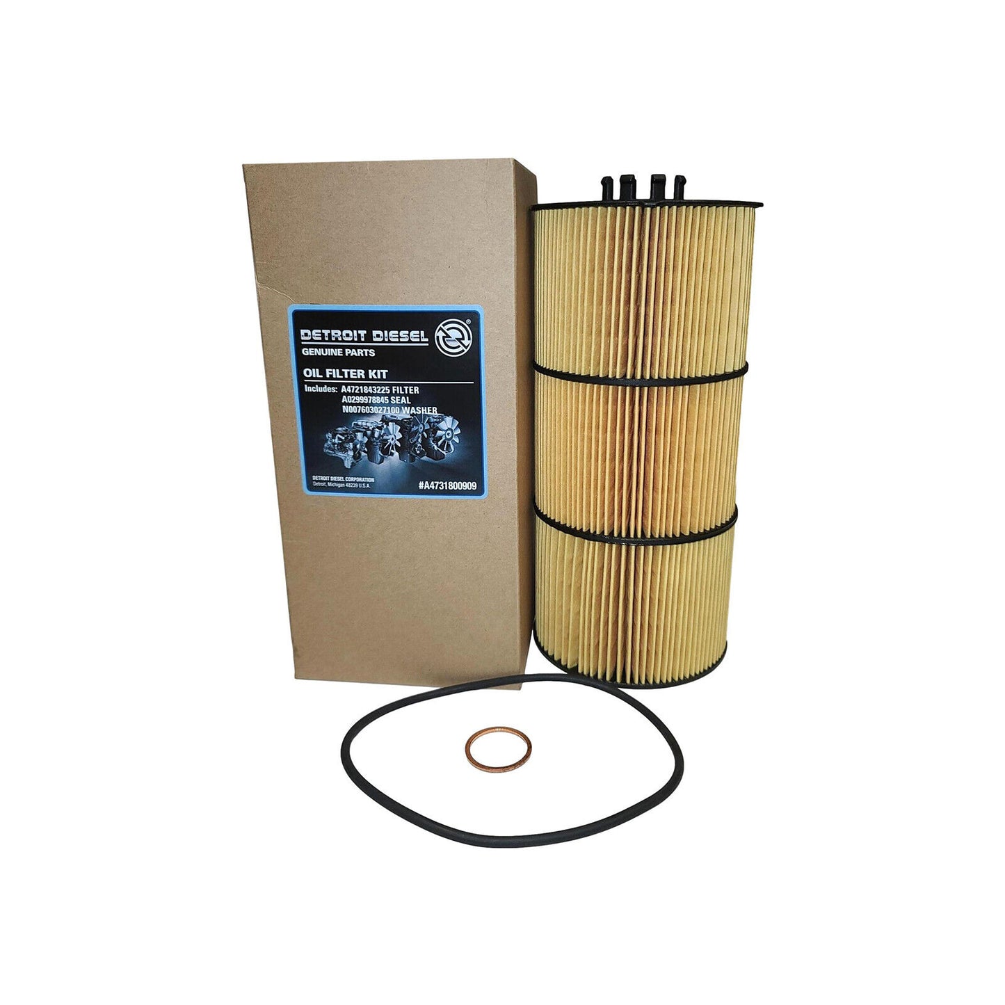DETROIT DIESEL OIL FILTER Part Number DDE-A4731800909 A4731800409