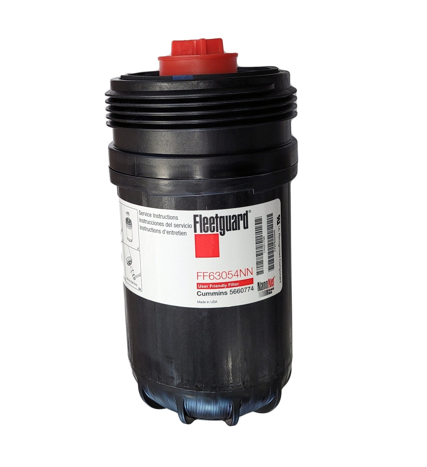 Fleetguard Fuel Filter Part Number FF63054NN Replaces FF63009, 5660774