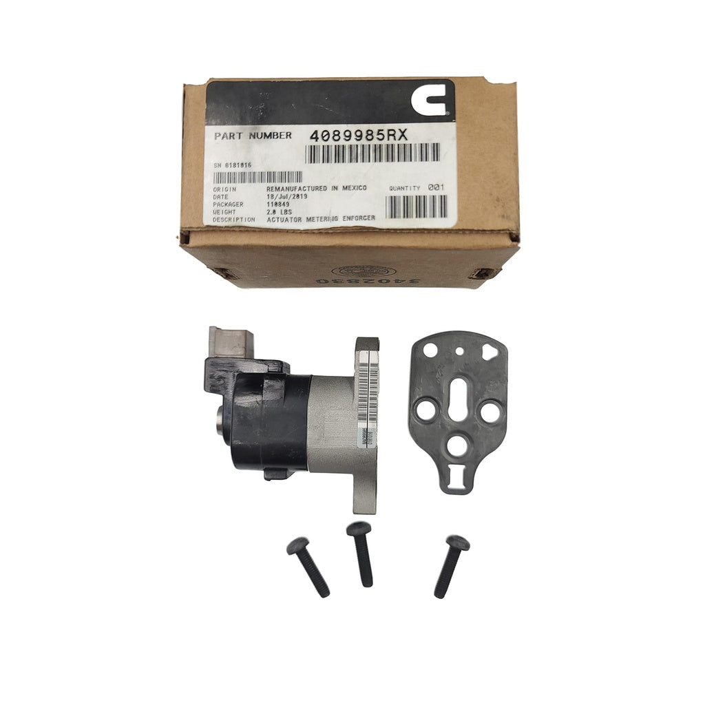 New OEM Genuine Cummins ACTUATOR METERING 4089985RX, $904.99+$195 core charge