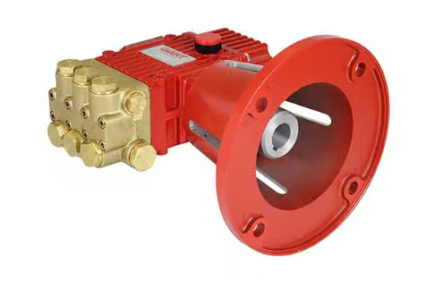 Giant Pumps Triplex Plunger Pump, 5.8 GPM, 2000 PSI, Right Shaft, 184 TC Flange, 1 1/8 In. Aluminum Coupler Part Number P318RE2F