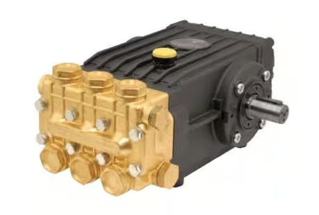 General Pump Nickel Plated Brass Triplex Plunger Pump With 1 Inch Gearbox - 4.5 GPM, 3500 PSI, 1125 RPM Part Number TS2021GR