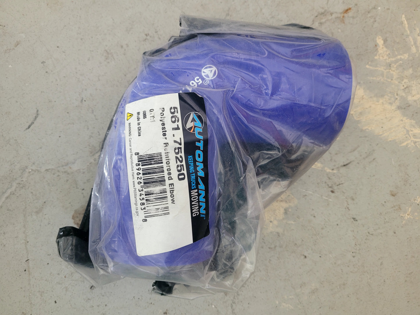 Coolant Poly Reinforced 3Ply 90Deg Elbow