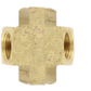 BRASS FEMALE PIPE CROSS 1/4 Q5