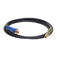 BLACK HOSE W/SVC.BLUE GRIP 12'