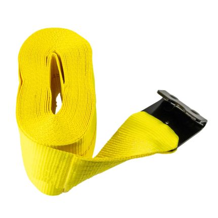 WINCH STRAP 4" X 35' FLAT HK