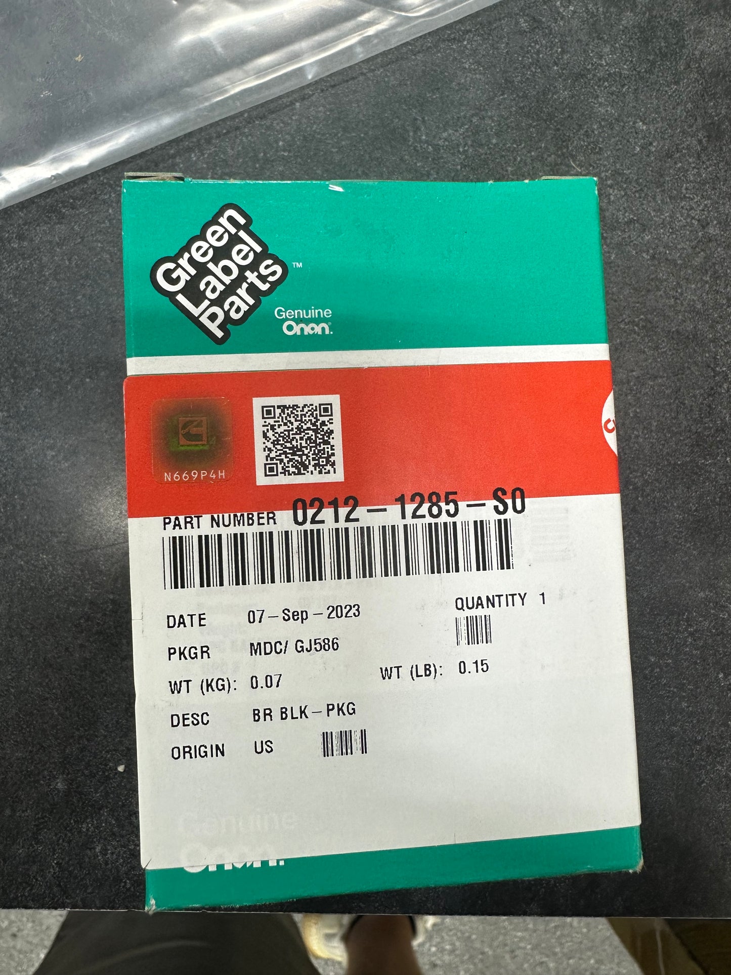 Onan Block Assy Block Part 212-1285-S0