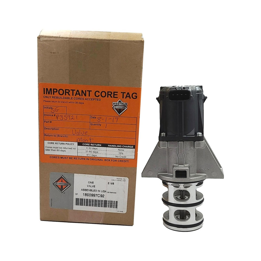 OEM INTERNATIONAL VALVE, ASSEMBLY, EGR 1890997C92 $879.99+CORE CHARGE $179.99