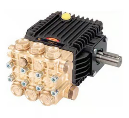 General Pump Series 63 Triplex Plunger Pump, 4.1 GPM, 2500 PSI, 2500 RPM, Right Shaft Part Number TX1813S17